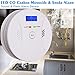 Combination Smoke and Carbon Monoxide Detector with Display, Battery Operated Travel Portable Fire CO Alarm for Home and Kitchen