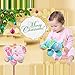 V Convey Wind Up Musical Stuffed Animal Elephant Stuffed Toys Kids Toddler Plush Baby Infant Strollers Toys (Pink)