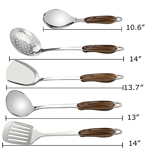 Cand 9-Piece Stainless Steel Kitchen Utensil Set, Cooking Utensils - Thumbnail 4