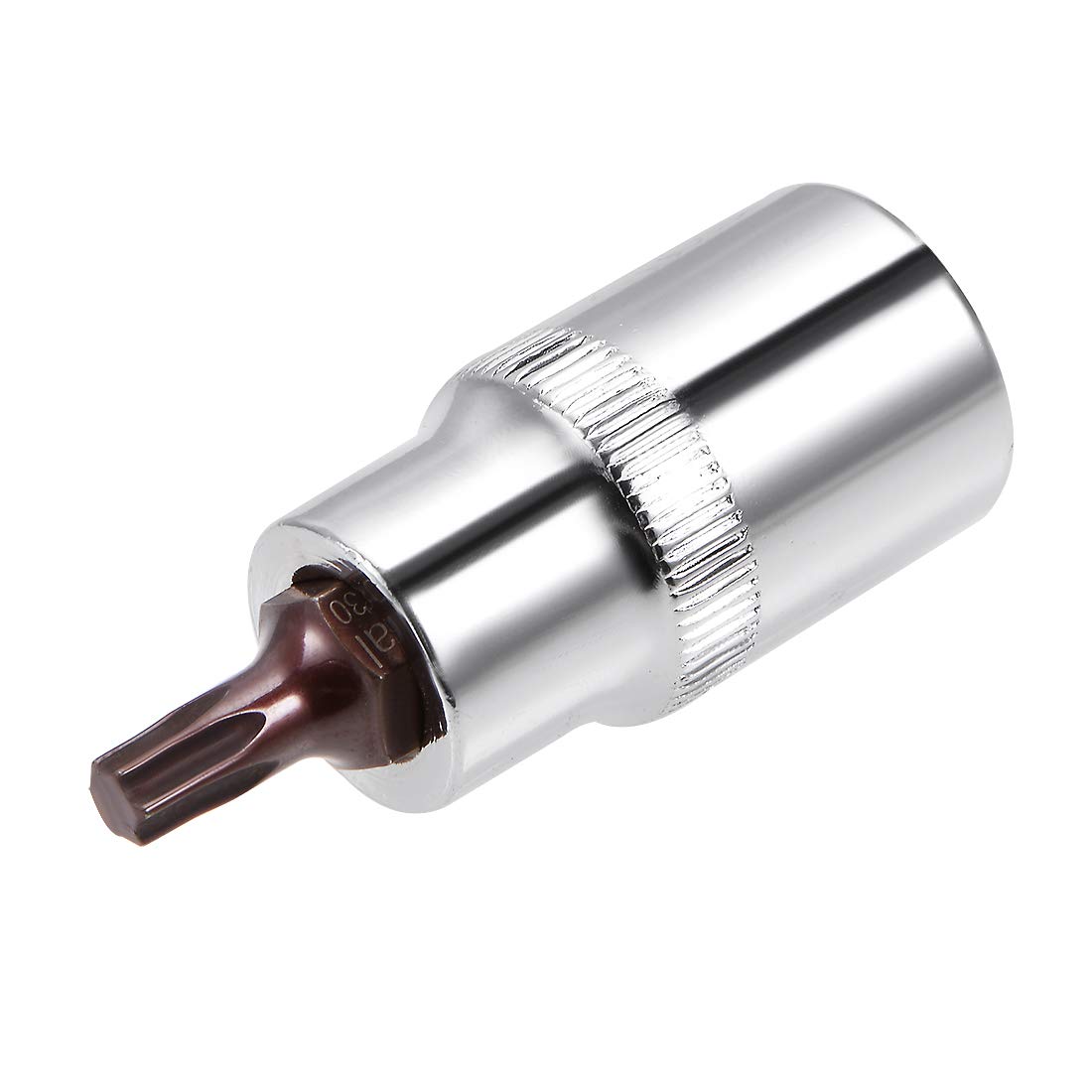 sourcing map 1/2-Inch Drive T30 Torx Bit Socket S2 Steel 55mm Length