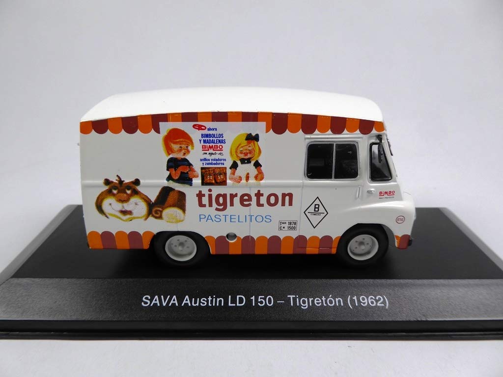 OPO 10 - Advertising truck 1/43 SVA AUSTIN LD 150 TIGRETON 1962 biscuits (ES13)