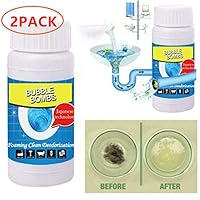 2PACK All-Purpose Quick Foaming Toilet Cleaner Magic Bubble Bombs Washing Machine Sink Pipeline Dredge Agent Toilet