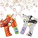 ArtCreativity Tiger & Wolf Bubble Blaster Set with Lights and Sound Includes Orange Tiger Bubble Gun, Scary Wolf Bubble Gun & 4 Bottles of Solution, Great Gift for Kids (Batteries Included)