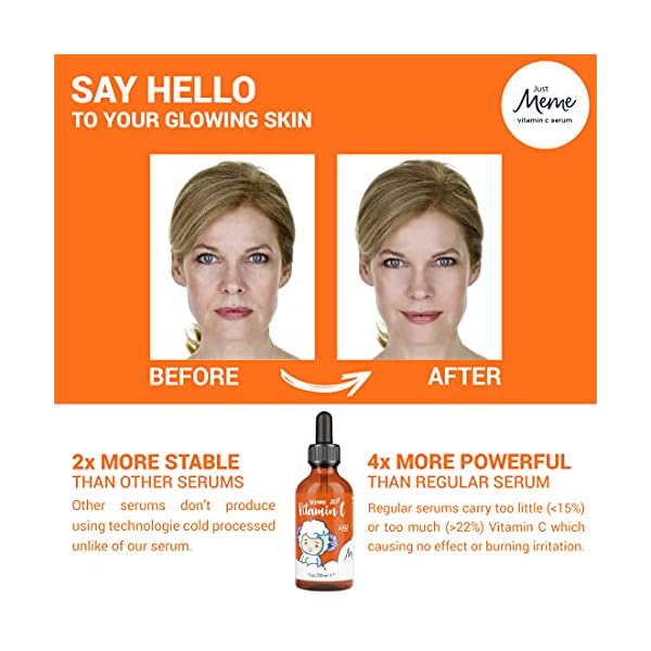 MeMe-Vitamin-C-Serum-for-Face-Korean-Skin-Care-with-Hyaluronic-Acid-Retinol-Vitamin-E-Anti-Ageing-Anti-Wrinkle-Eye-Serum-Acne-Spot-Treatment-Dark-Circles-Remover-Derma-Roller-Suitable MeMe Vitamin C Serum for Face | Korean Skin Care with Hyaluronic Acid, Retinol & Vitamin E | Anti Ageing & Anti Wrinkle…