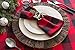 DII Buffalo Check Collection, Classic Farmhouse Cloth Napkin Set, 20x20, Red & Black, 6 Piece