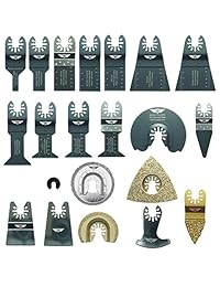 22 x topstools drfak22cd un ajuste rápido Mix Blade Kit para Dremel Multimax Multi-Max mm20 mm30 mm40 y MM45 Multitool Multi Herramienta Accesorios