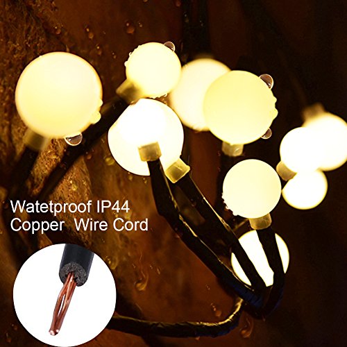 Globe String Light BaiYunPOY 8.2Ft LED Decorative String Lights Indoor Outdoor String Lights for