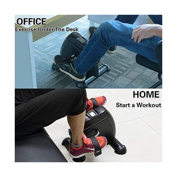 Mini-Exercise-Bike-Pedal-Exerciser-Arm-and-Leg-Cycle-Exercise-Bike-Adjustable-Resistance-with-LCD-Display-Black Mini Exercise Bike Pedal Exerciser Arm and Leg Cycle Exercise Bike Adjustable Resistance with LCD Display