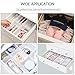 Rommeka Drawer Dividers, 8pcs DIY Plastic Grid Dresser Desk Drawer Organizer for Home Kitchen Office Stationary Closet Socks Underwear Scarves Makeup Utensil Household Storage Organizer