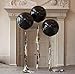 Neo LOONS 36 Inch Giant Latex Balloons, Standard Black Round Balloons for Birthdays Weddings Receptions Festival Party Decoration, Pack of 5 Pcs