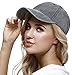 WINCAN Washed Dyed Cotton Twill Low Profile Adjustable Baseball Cap Denim 6 Panel Stitch Baseball Hat (Grey) [Apparel]