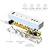 Power Strip, Firstbuy 3-Outlet Power Strip Home/Office/Travel Mini Surge Protector with 3-USB Charging Ports Power Adapter 1250W/10A for iPhone, iPad, Samsung, HTC, LG, Tablets and More- 6ft Cord