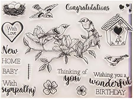 Clear Silicone Rubber Seal Stamp for DIY Album Scrapbooking Photo Card Decor