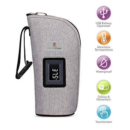 Primo Passi TEMPERATURE CONTROL Portable Beverage and Baby Bottle warmer IDEAL for Car TRAVEL, Babies and Adults