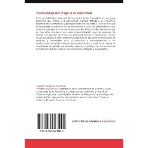 Tolerancia del trigo a la salinidad: Estudios de evaluación de variedades en Cuba (Spanish Edition)