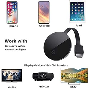 Wireless WiFi Display Dongle HDMI 1080P HDR, WiFi Display Empfänger Unterstützung Miracast Airplay DLNA,adattatore TV… - immagine 6