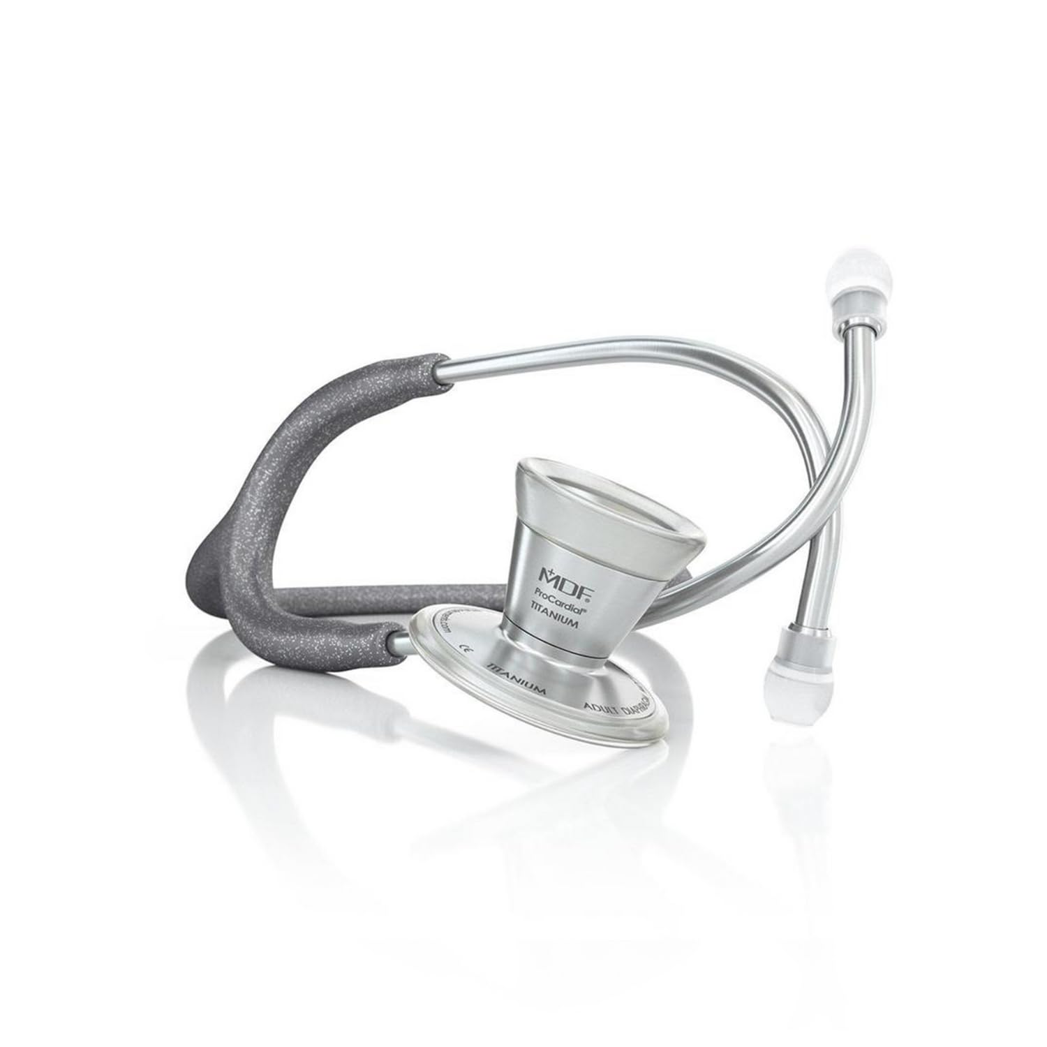 MDF Instruments,ProCardial Cardiology Stethoscope, Lightweight Titanium, MDF797TGL12 + MDF Travel Case for Stethoscope and Diagnostic Kits, Medium (MDFSCM12)