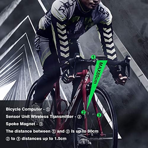 Raniaco Bike Computer, LCD Backlight Automatic Wake-up Multifunctions