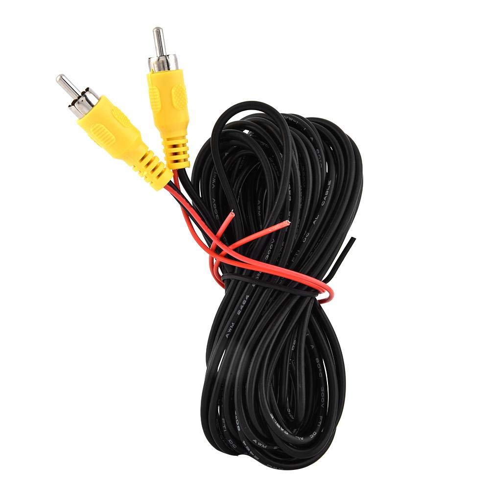 KIMISS Backup Camera RCA Video Cable, 6M Male to Male RCA Car Reverse Rear View Parking Camera Video AV Cable Cord