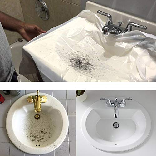 Beard Apron for Man Shaving Beard Hair Clippings Cape Trimming Bib Non-Stick Hair Catcher Grooming Cloth Beard Shaping Tool - Perfect Gift (White) - Thumbnail 4