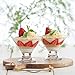 Crema LAV Glass Ice Cream Dessert Bowl - 165ml - Pack of 6 Serving Bowls Ice Cream Cups