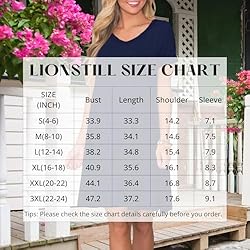 lionstill Women's Casual T Shirt Dress Summer