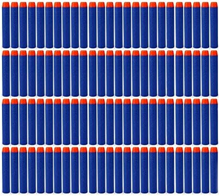 100pcs Toy Gun Foam Darts Soft EVA Refill Bullet for Nerf N-strike Children Kids Toy Gift Blue