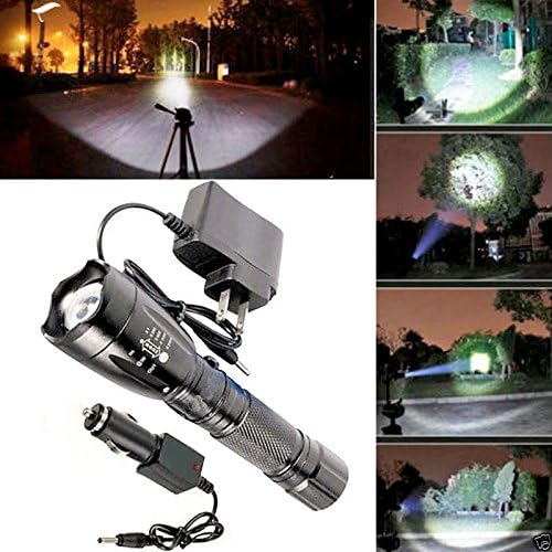 Flashlight torch cree 3000LM CREE XM-L T6 LED Rechargeable Flashlight Torch Lamp W + Battery Charger tactical flashlight
