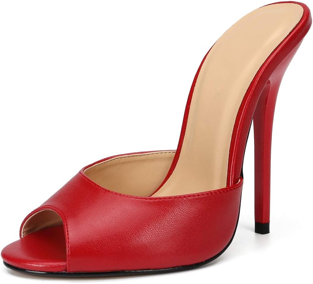 open toe clog heels