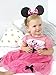 Minnie Mouse Toddler Girls Fantasy Gown Nightgown Pajamas (3T, Pink/Multi)