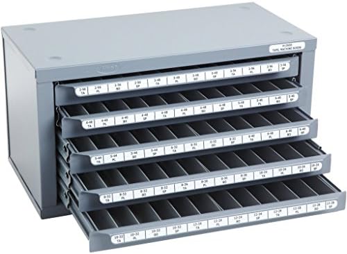 HUOT #13550 2-56 TO 12-28 MACHINE SCREW SIZE TAP DISPENSER ORGANIZER CABINET