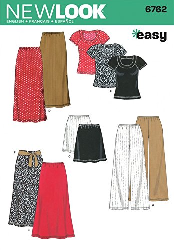 New LookLadies Easy Sewing Pattern 6762 Tops, Skirts & Trouser Pants