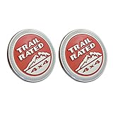 Car Styling Accessories 2pcs Red B027 Emblem Badge Decal Sticker Jeep Trail Rated 4X4 Nameplate Wrangler Grand Cherokee Liberty Patriot Compass