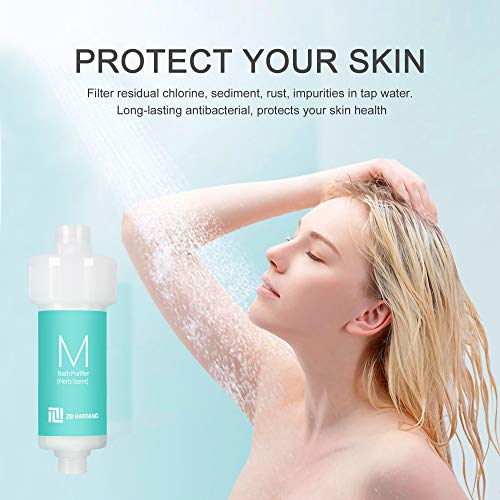 ZBHANTANG Herb Scent Chlorine Shower Filter - Filtered Shower Head Reduces Dry Itchy Skin, Dandruff, Eczema, and Dramatically Improves The Condition of Your Skin and Hair (Jasmine scent) - Thumbnail 5