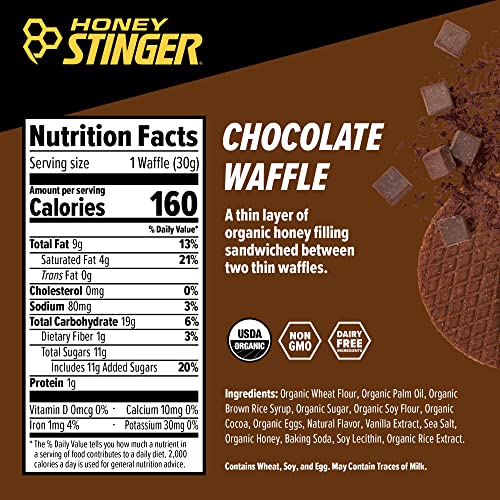 Honey Stinger Organic Chocolate Waffle Energy Stroopwafel for