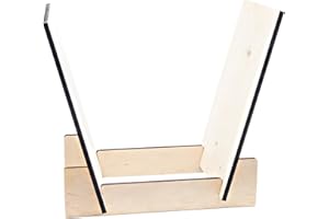 Wood Record Holder - 20 * 30cm Vinyl Album Stand | Record Storage Display | Desktop Records Rack | Durable Albumm Organizer C