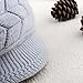 HINDAWI Winter Hats for Women Girls Warm Wool Knit Newsboy Hat Snow Ski Skull Cap with Visor Grey