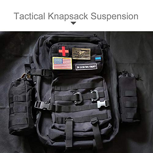 Upgraded Sports Water Bottles Pouch Bag, Tactical Drawstring Molle Water Bottle Holder Tactical