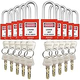 SAFBY 10 Keyed Different Lockout Tagout Lock - Loto