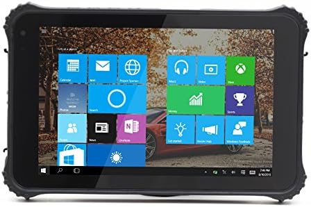 Kcosit Windows 10 PC 8" 1280x720 Rugged tablet PC ip65 waterproof phone 2G RAM/32GB ROM Built-in u-blox GPS / Ultra Tough Anti-scratch Panel, For Field Work & Outdoors Use (Black)