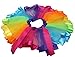 Girls Layered Rainbow Tutu Skirt Ruffle Tiered Ballet Dance Party Dress RT01 (M)