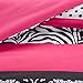 Twin/Twin XL Size Comforter Set - 3 Pieces All Season Bed in A Bag Set - Pink and Black Bedding Sets - Polka Dot, Zebra, Damask Print Bed Set Includs 1 Comforter, 1 Sham, 1 Décor Pillow - Sally