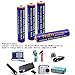 UltraCell Plus NiZn 1.6v AA - 2800mWh, AAA - 1150mWH High Voltage Rechargeable Batteries With Battery Storage Box (Combo for 4pcs AA, 4pcs AAA, 2pcs Clear Battery Boxes)