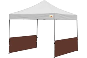 ABCCANOPY Half Walls for Pop Up Canopy Tent, 2 Packs, Brown