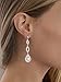 Mariell Dramatic Micro-Pave CZ Dangle Bridal Wedding Earrings with Genuine Silver Platinum Plating