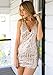 LookbookStore Women's Deep V Sleeveless Sequin Bodycon Party Club Mini Dress