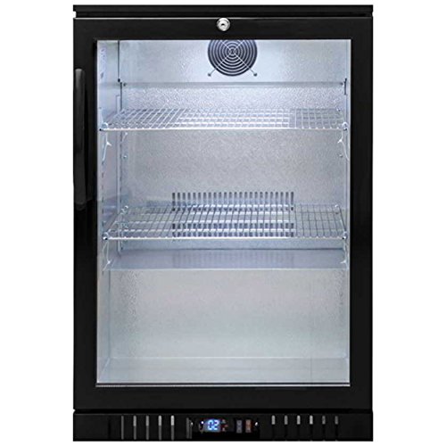 Click Here to See More Images NSF Black Glass Door Commercial Back Bar Beer Bottle case Refrigerator Cooler