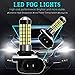 TUINCYN 881 LED Fog Light Bulb 3014 78SMD Lens Super Bright 6500K 900 Lumens 894 886 889 896 898 DRL Daytime Driving Lamp Car LED Light Bulb with Projector DC 12V-24V, 4W, White(Pack of 2)