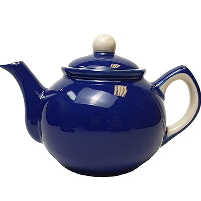 Petite théière vintage émaillée - Bleu profond
