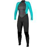 O'Neill Women's Reactor-2 3:2mm Back Zip Full Wetsuit, Lightweight Warmth and Flexibility for All Water Activities
